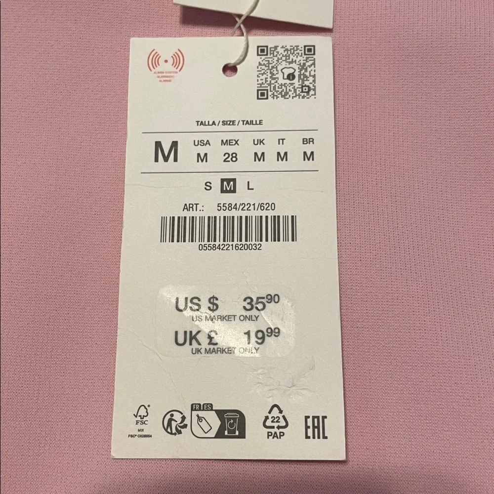 ✨NWT‼️ ZARA Pink Halter Bodysuit - Picture 5 of 5